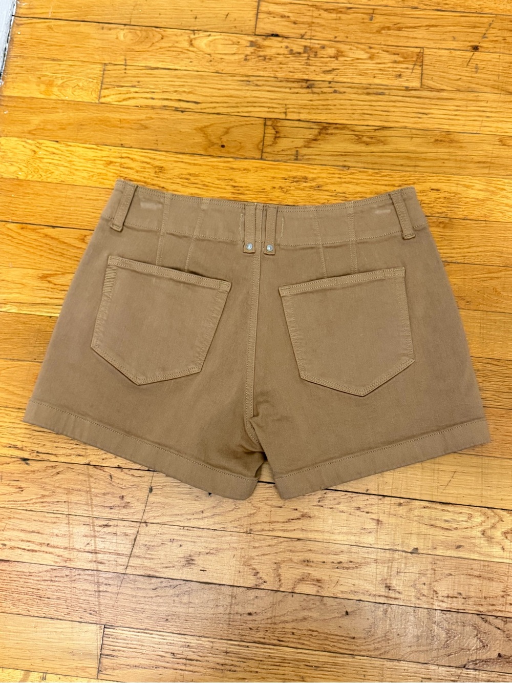 PAIGE Women's Caramel Tan Denim Shorts